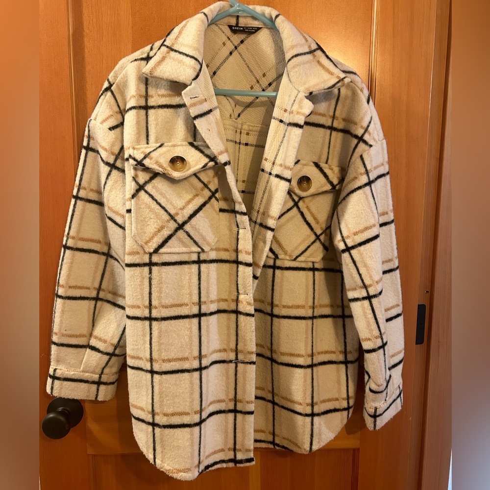 Oversized flannel jacket
